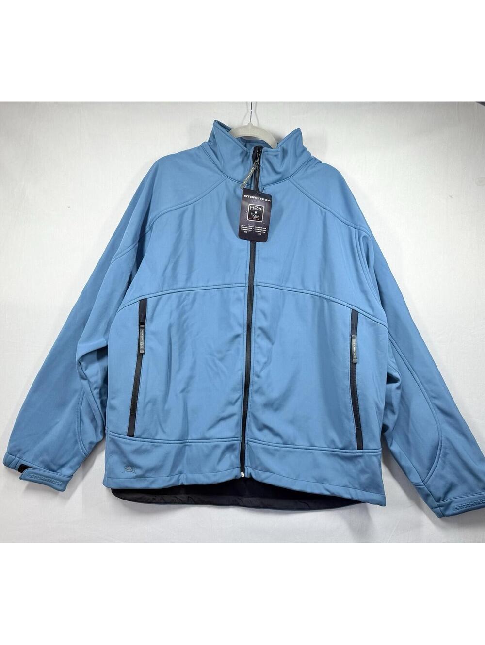 Stormtech H2X Rain Snow Jacket Mens 2XL XXL Blue Waterproof Breathable Nylon NWT